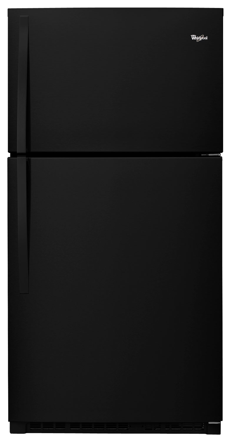 Whirlpool - 21.3 Cu. Ft. Top-Freezer Refrigerator - Black