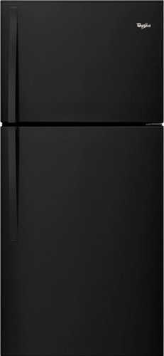 Whirlpool - 19.2 Cu. Ft. Top-Freezer Refrigerator - Black