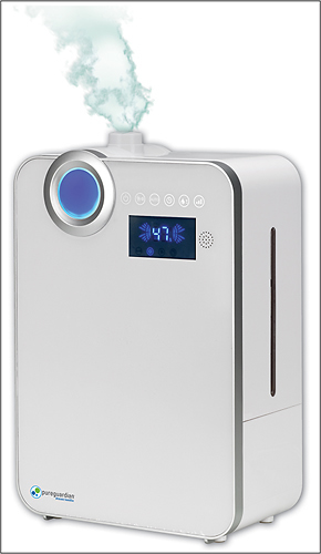 PureGuardian - Elite 1.3-Gal. Ultrasonic Warm and Cool Mist Humidifier - White