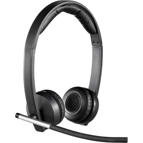 Logitech - H820e Wireless Headset Stereo - Black