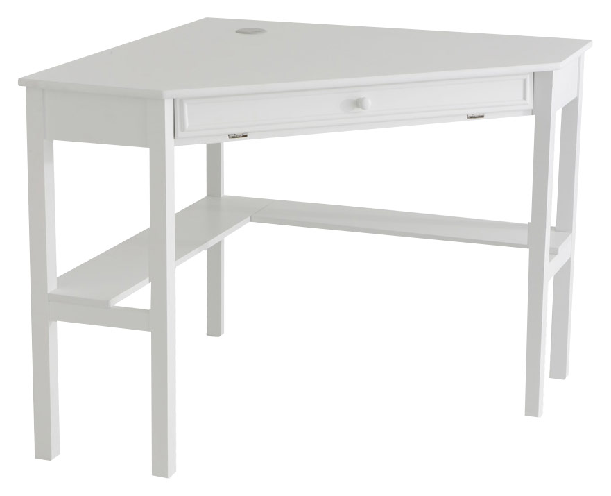 SEI Furniture - Corsica Corner Computer Desk - White