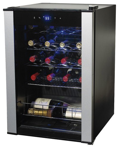 Wine Enthusiast - Evolution Series 20-Bottle Wine Refrigerator - Black