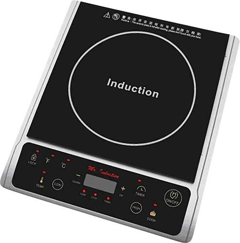 SPT - : 1300W Induction Cooktop (Countertop) - Black/Stainless Steel