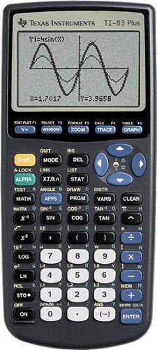 Texas Instruments - TI-83 Plus Graphing Calculator - Blue