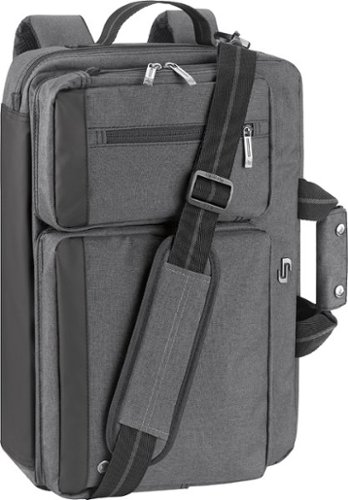 Solo - Urban Convertible Laptop Briefcase Backpack for 15.6" Laptop - Gray