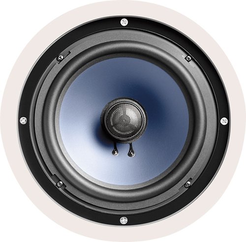 Polk Audio RC80i 2-way Round In-Wall 8" Speakers (Pair), Perfect for Damp and Humid Indoor/Outdoo...