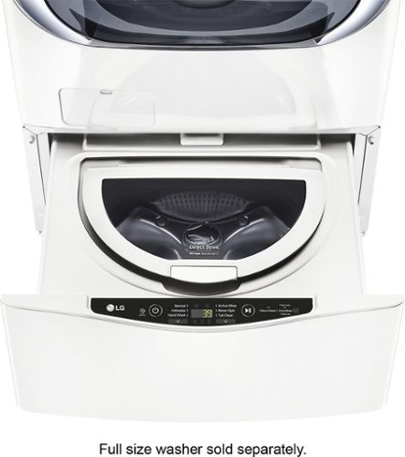 LG - SideKick 1.0 Cu. Ft. High-Efficiency Smart Top Load Pedestal Washer with 3-Motion Technology...