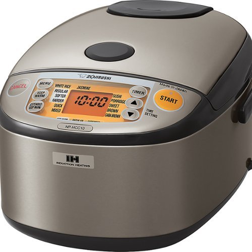 Zojirushi - 5.5 Cup Induction Heating Rice Cooker - Stainless Steel Gray