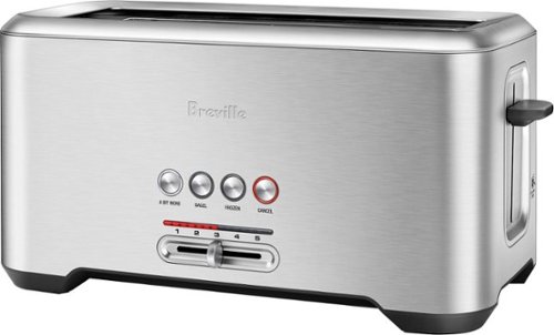 Breville - the 'A Bit More 4-Slice Long-Slot Toaster - Stainless Steel
