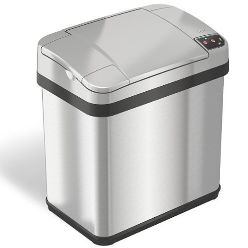 iTouchless - 2.5 Gallon Touchless Sensor Trash Can with AbsorbX Odor Control and Fragrance, Stain...