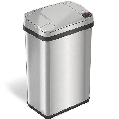 iTouchless - 4 Gallon Touchless Sensor Trash Can with AbsorbX Odor Control and Fragrance, Bathroo...
