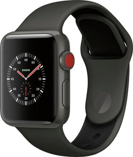 Apple Watch Edition (GPS + Cellular) 38mm Ceramic Case with Gray/Black Sport Band - Gray Ceramic