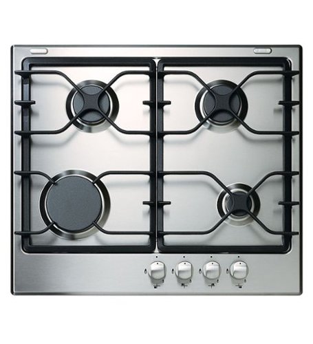 Whirlpool - 24" Built-In Gas Cooktop - Black-on-Stainless