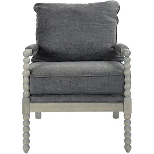 AveSix - Abbot Farmhouse Living Room Chair - Charcoal