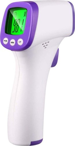Aluratek - Non-Contact Digital Infrared FDA Class II Thermometer - Whte