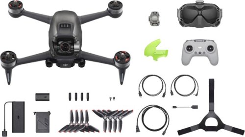 DJI - FPV Combo Drone with Remote Control and Goggles - Gray