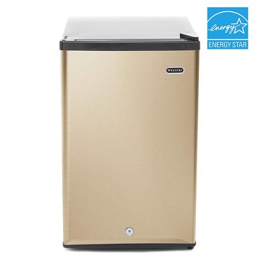 Whynter - 2.1 cu.ft Energy Star Upright Freezer with Lock in Rose Gold - Gold