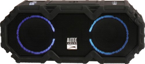 Altec Lansing - LifeJacket Jolt Portable Bluetooth Speaker with Lights - Black