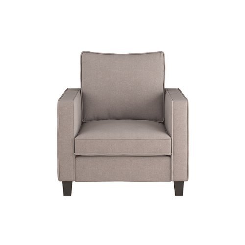CorLiving - Georgia Fabric Accent Chair - Taupe