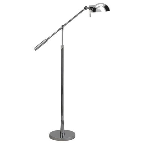 Camden&Wells - Dexter Height Adjustable Floor Lamp - Polished Nickel