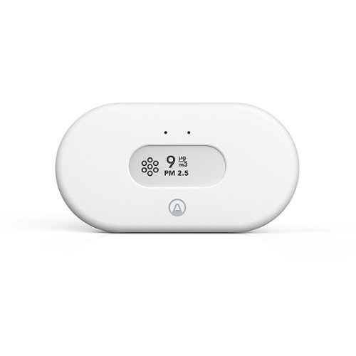Airthings - View Pollution Wi-Fi Smart Air quality/Humidity/Temperature Sensor - Matte White