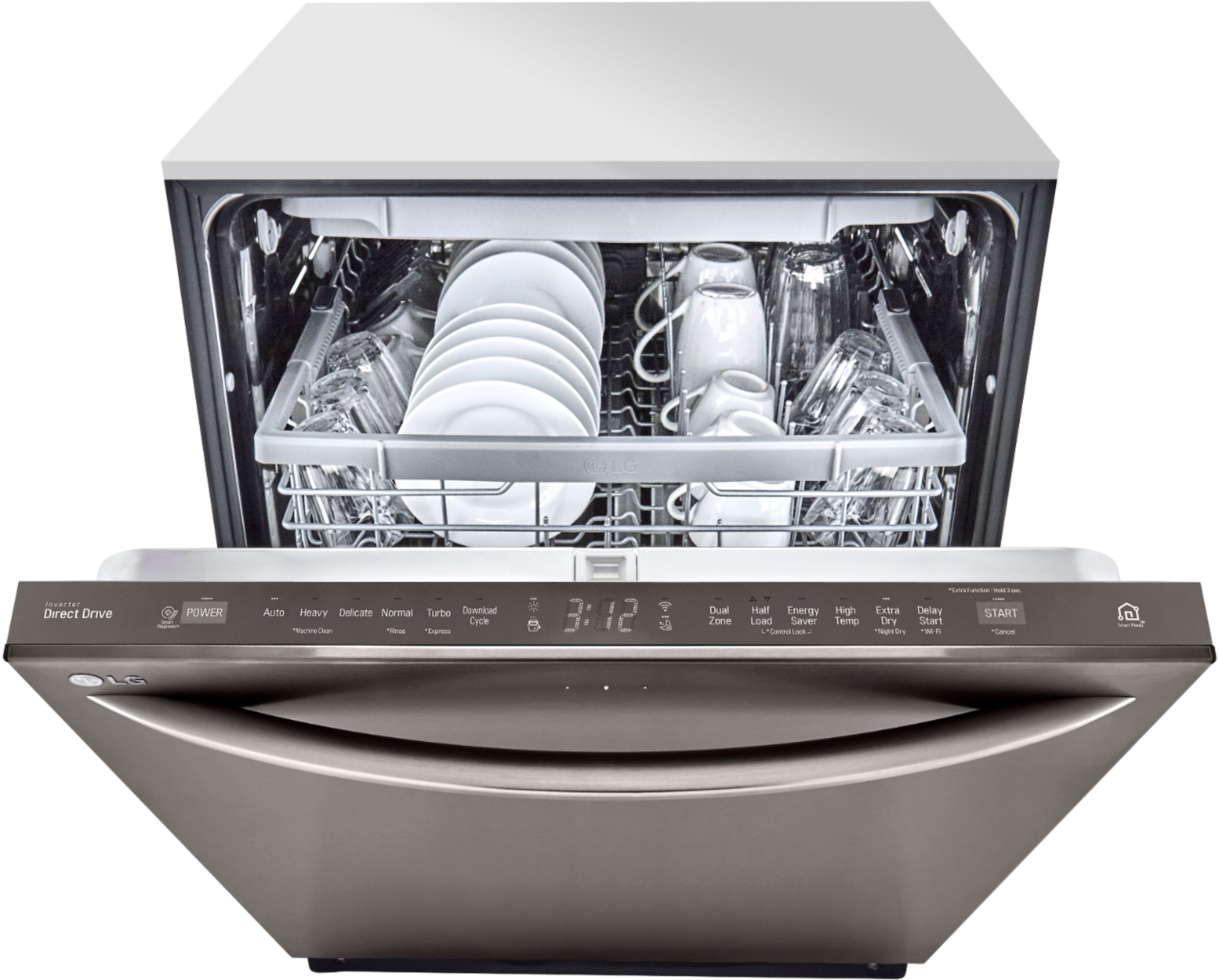 GE Profile 18 Top Control Built-In Dishwasher with Stainless