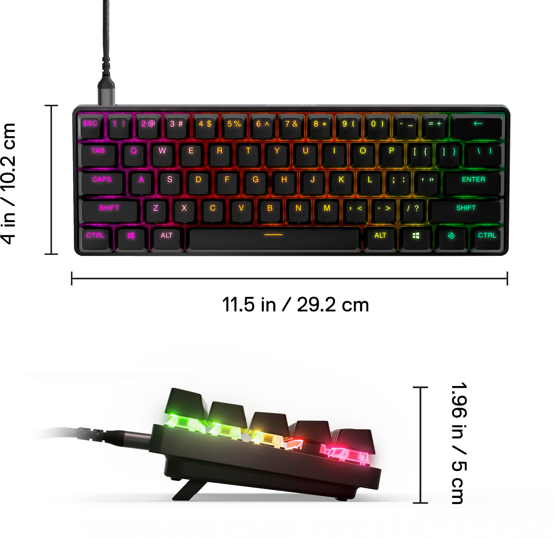 SteelSeries Apex Pro Mini 60 Wired Mechanical OmniPoint 2.0