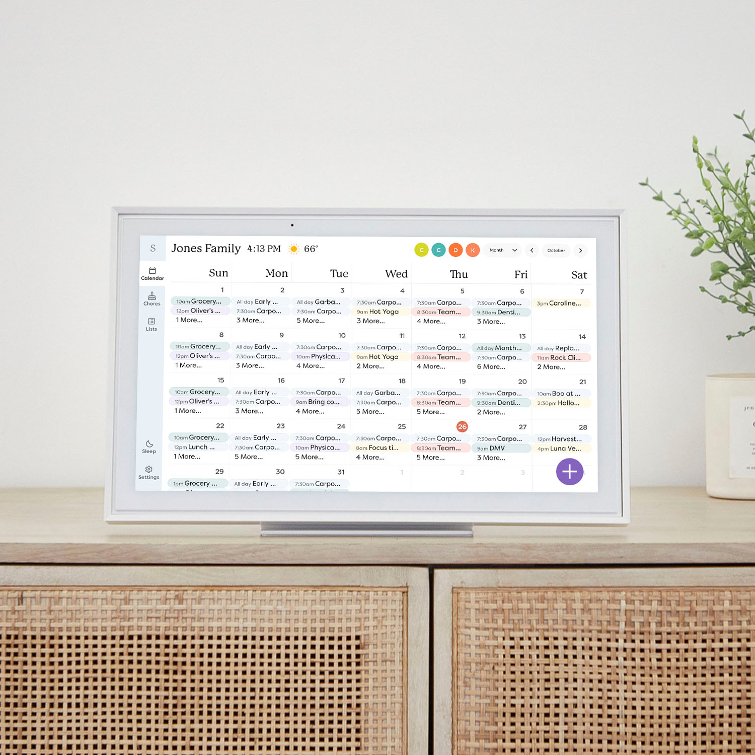 Skylight Calendar 15 Inch Touchscreen Smart Calendar and Chore Chart