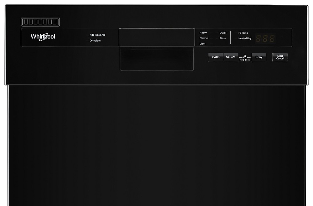 Whirlpool - Front Control Built-In Dishwasher with Cycle Memory and 50 ...