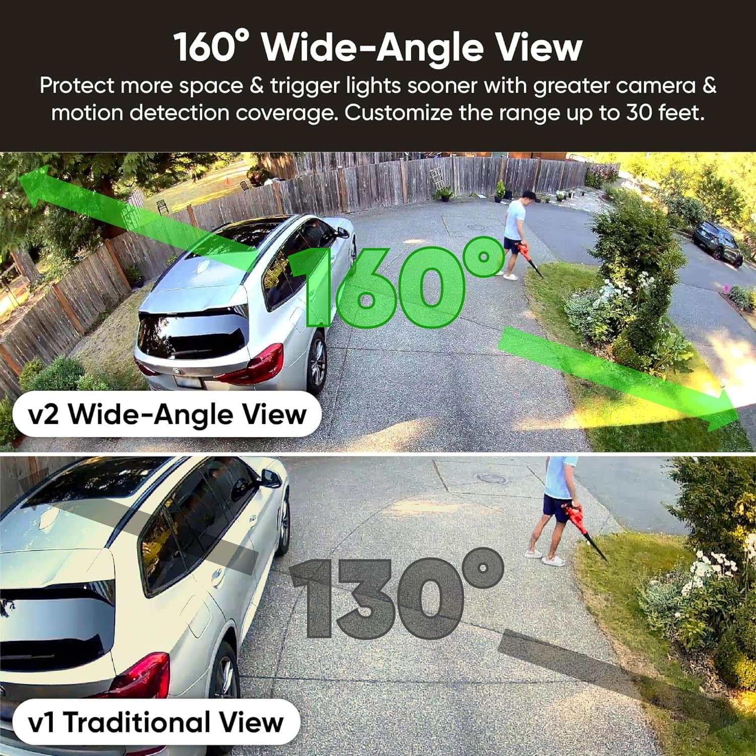 Wyze Floodlight Camera V2 Wired | 2K Security, 2800 Lumens | Open Box Excellent