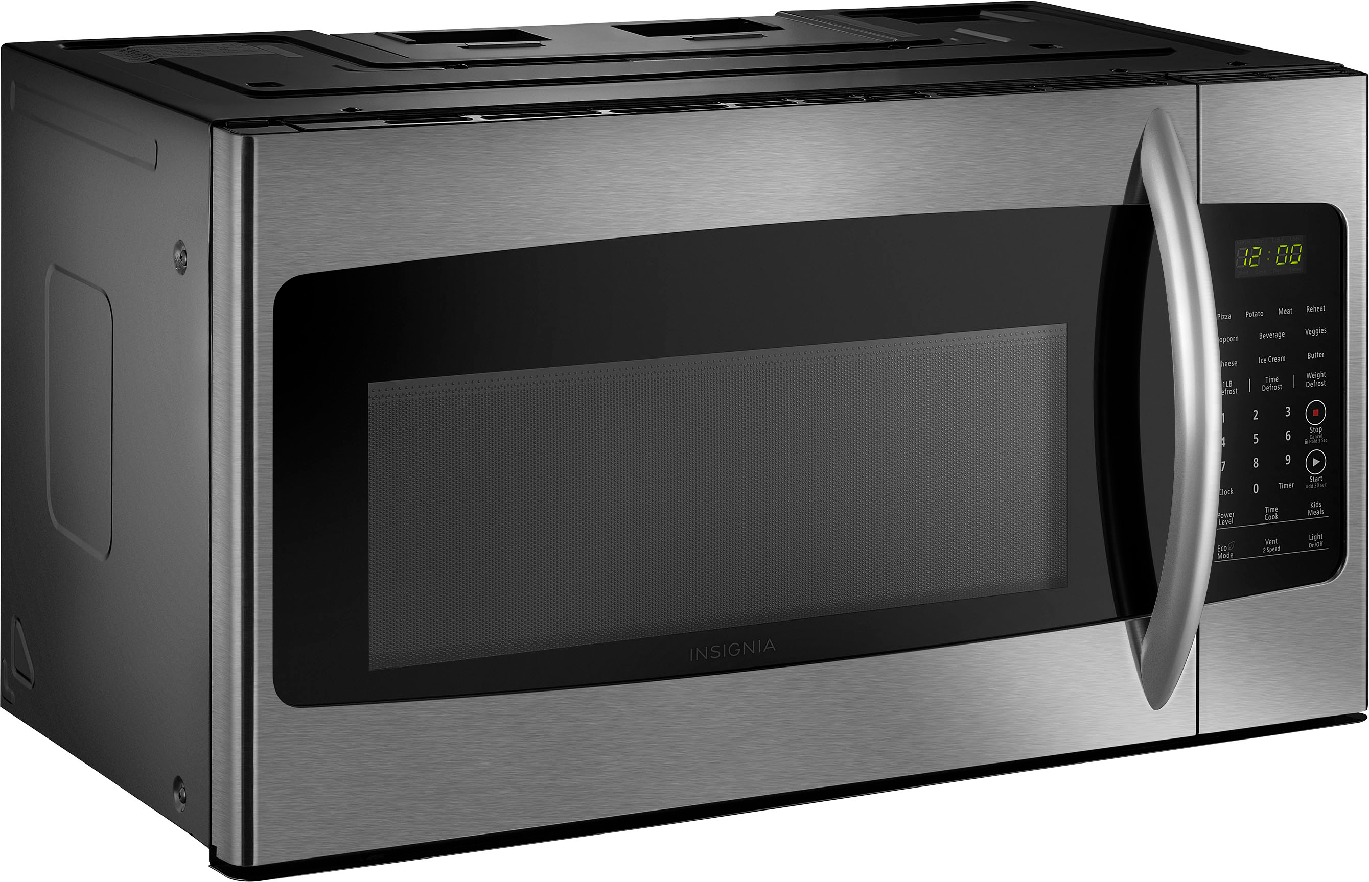  Insignia - 0.9 Cu. Ft. Compact Microwave - Stainless steel :  Home & Kitchen