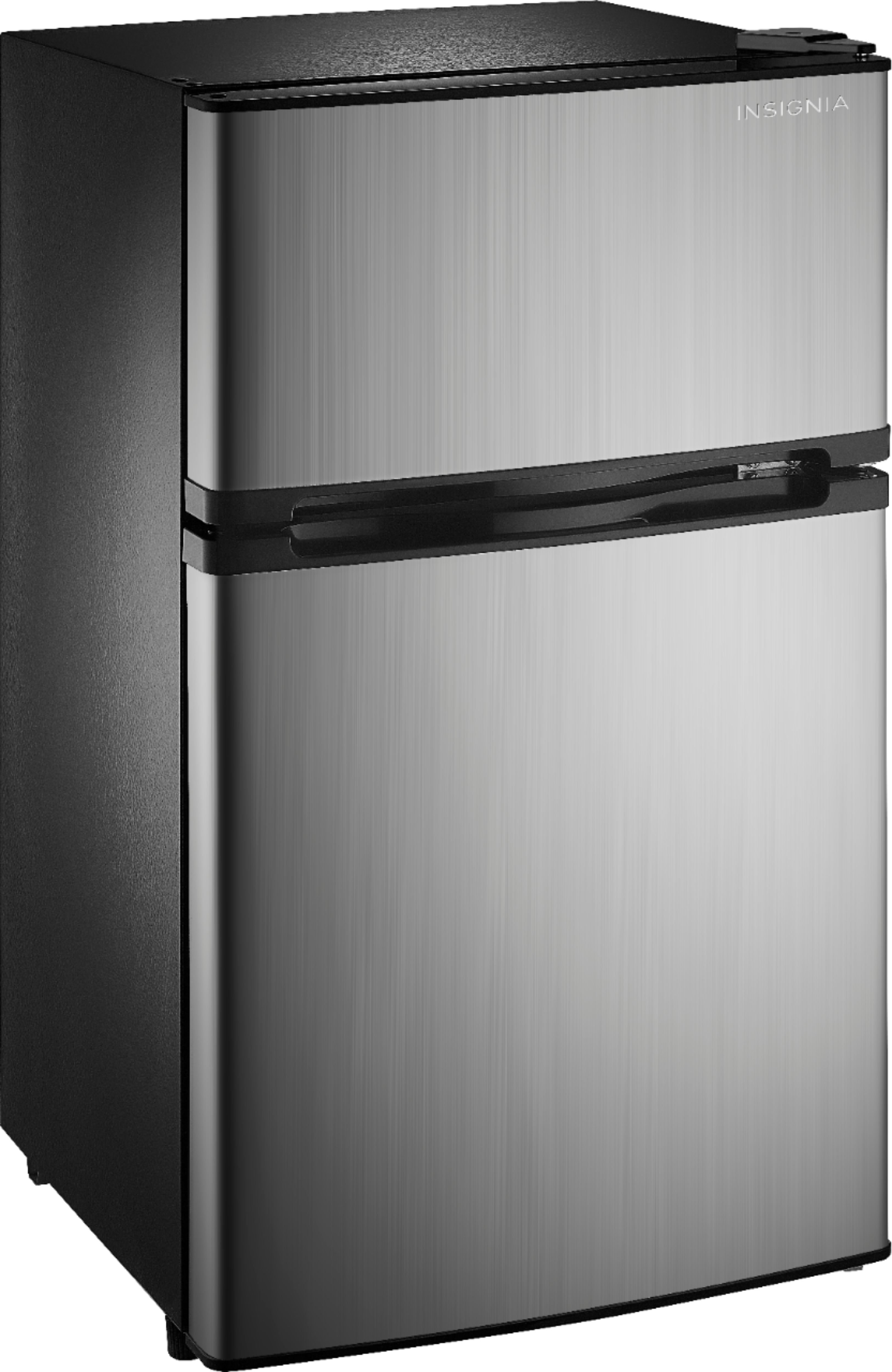 Insignia - 3.0 Cu. Ft. Mini Fridge with Top Freezer - Stainless steel for  Sale in Willowbrook, KS - OfferUp
