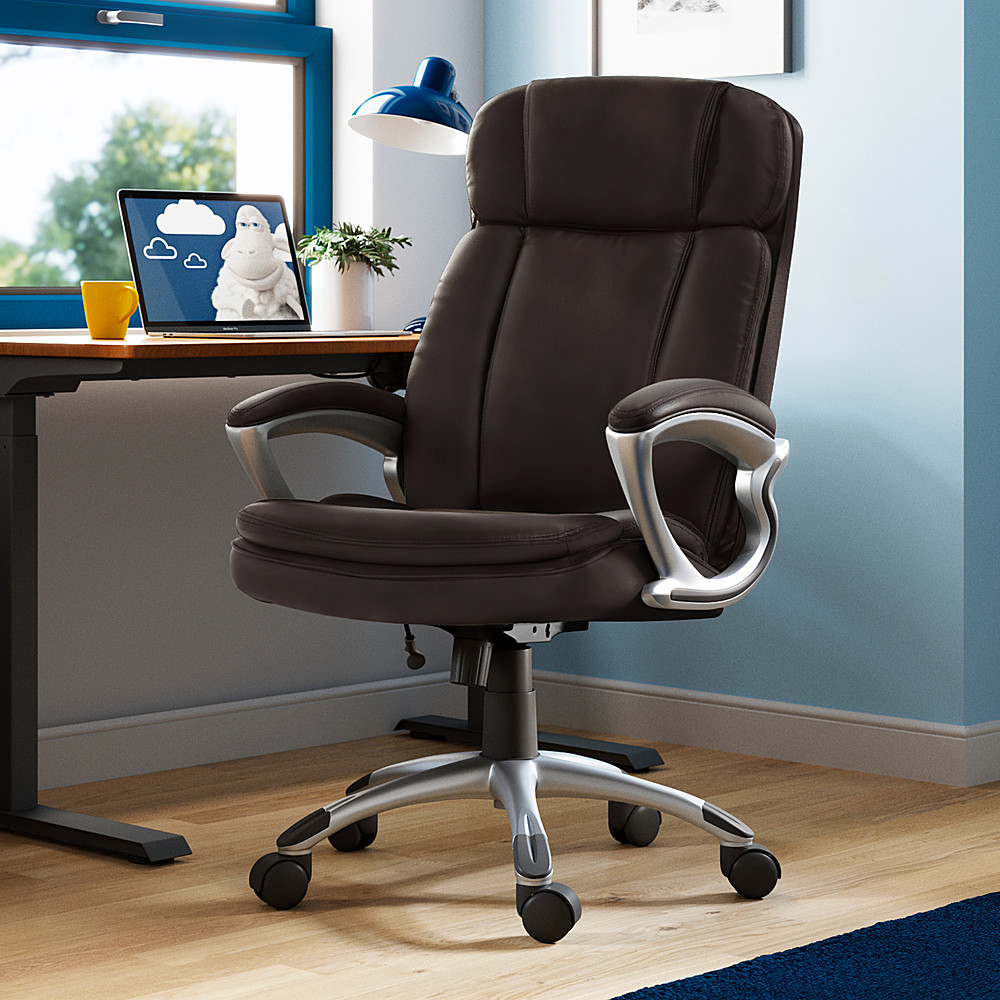 Serta Fairbanks Bonded Leather Big and Tall Executive Office Chair