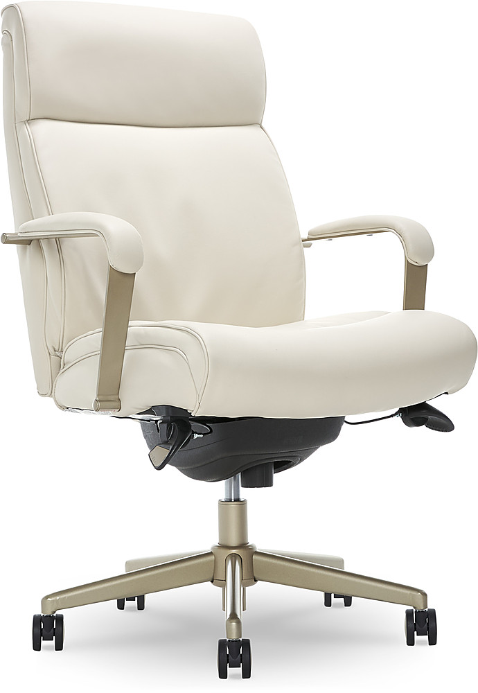 LaZBoy Modern Melrose Executive Office Chair with Brass Finish