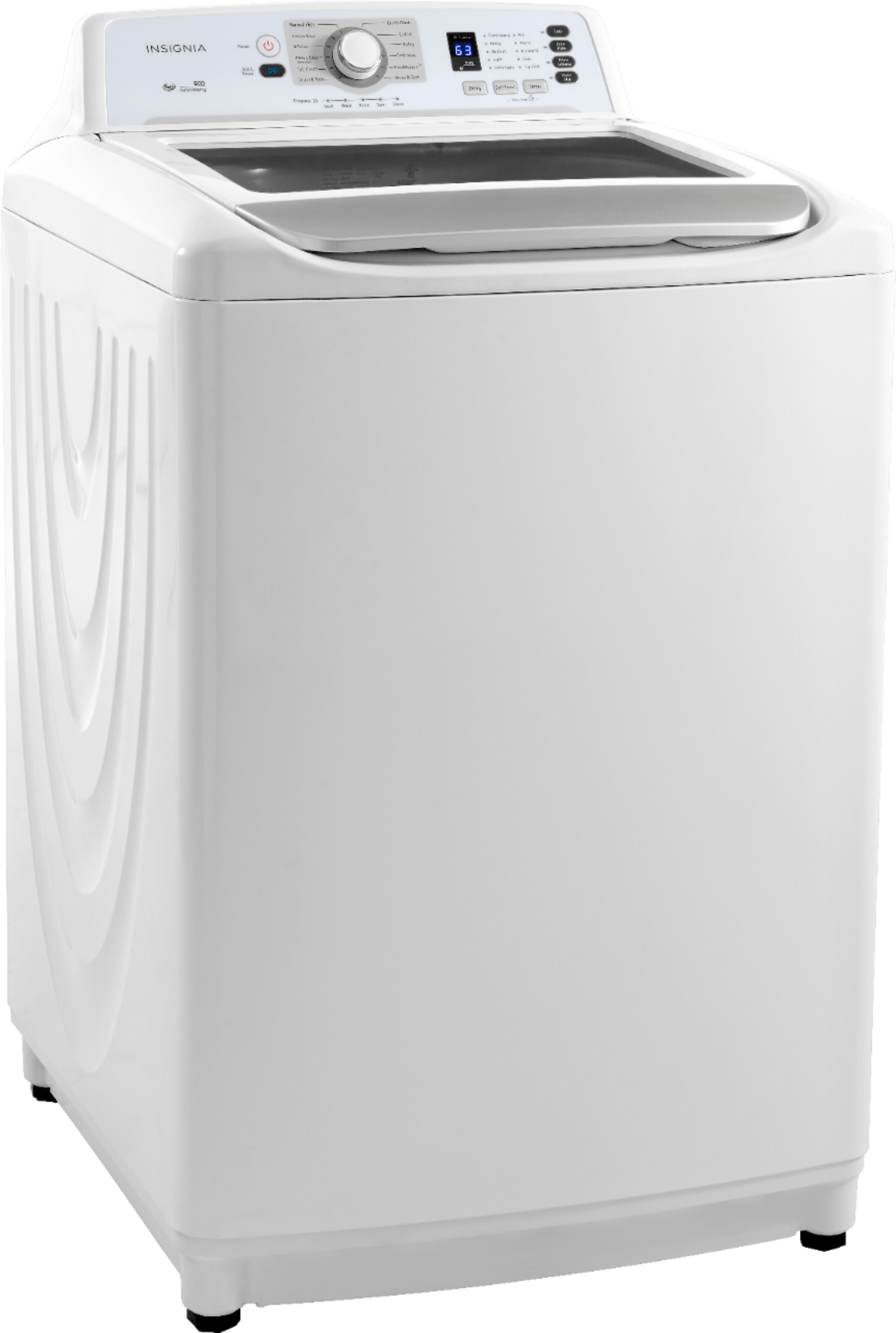Insignia - 4.5 Cu. ft. High-Efficiency Front Load Washer - White