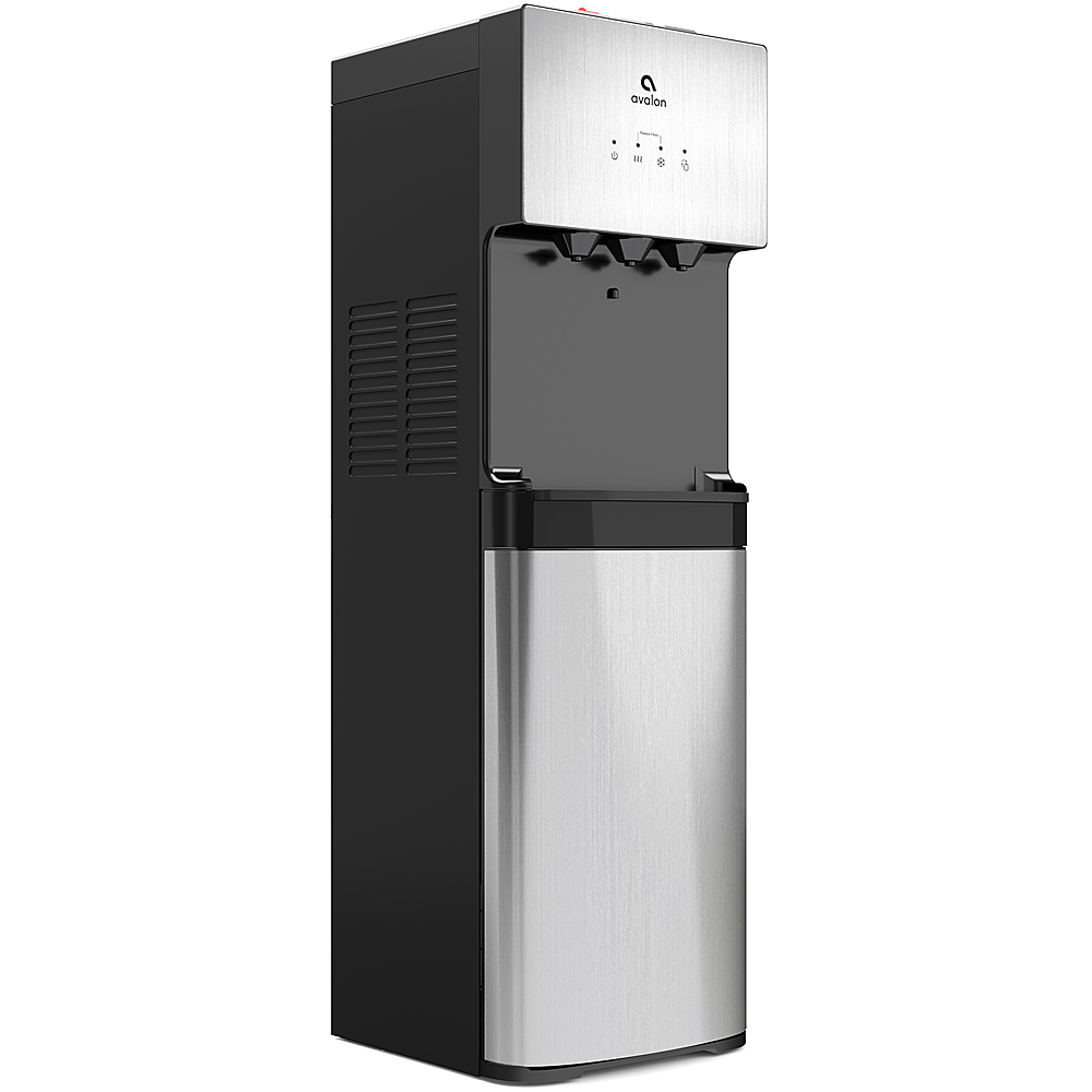 Avalon Bottom Loading Water Dispenser with Filtration Gray Angle