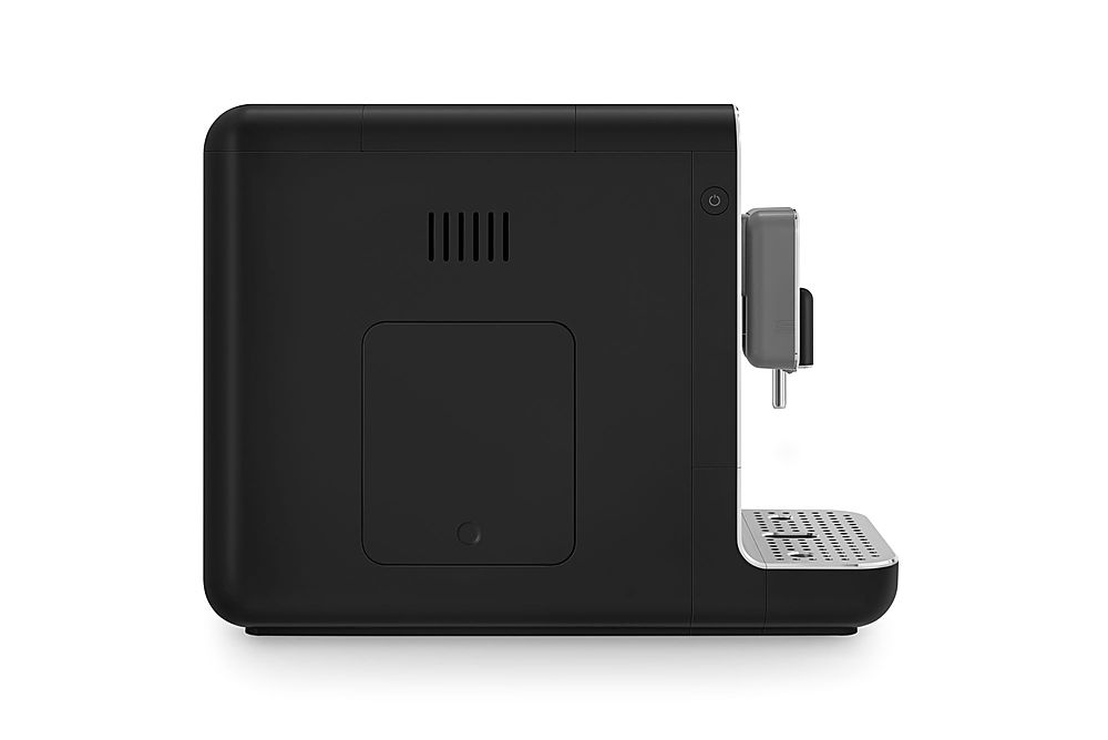 SMEG BCC02 FullyAutomatic Coffee Maker With Steamer Black Angle