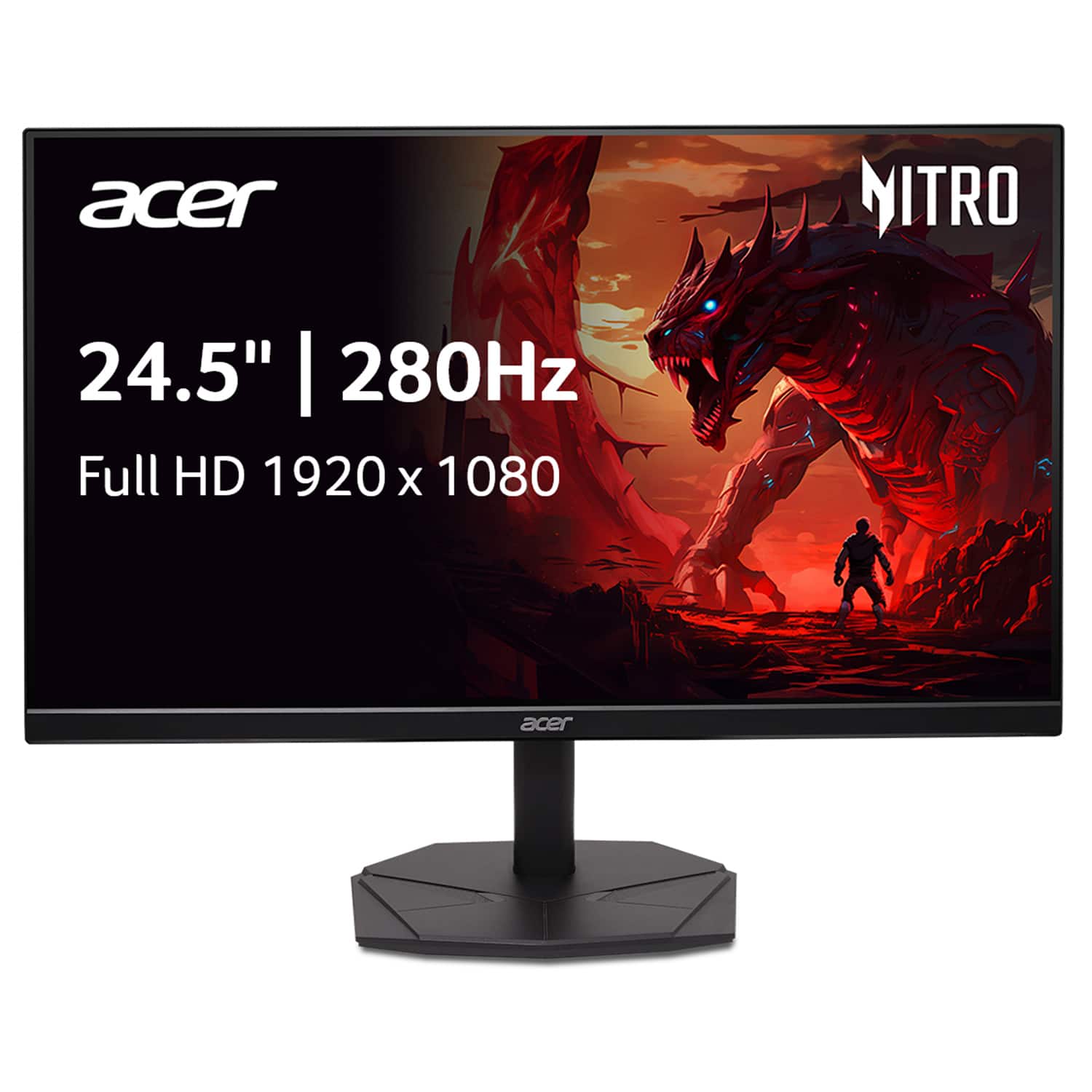thumbnail image 2 of Acer - - Acer Nitro 27" Full HD 1920 X 1080 PC Gaming IPS Monitor AMD FreeSync Premium 180Hz Refresh Up To 0.5ms HDR10 Support 99% SRGB 1 X Display Port 1.2 & 2 X HDMI 2.0 VG270 M3bmiipx 2 of 13