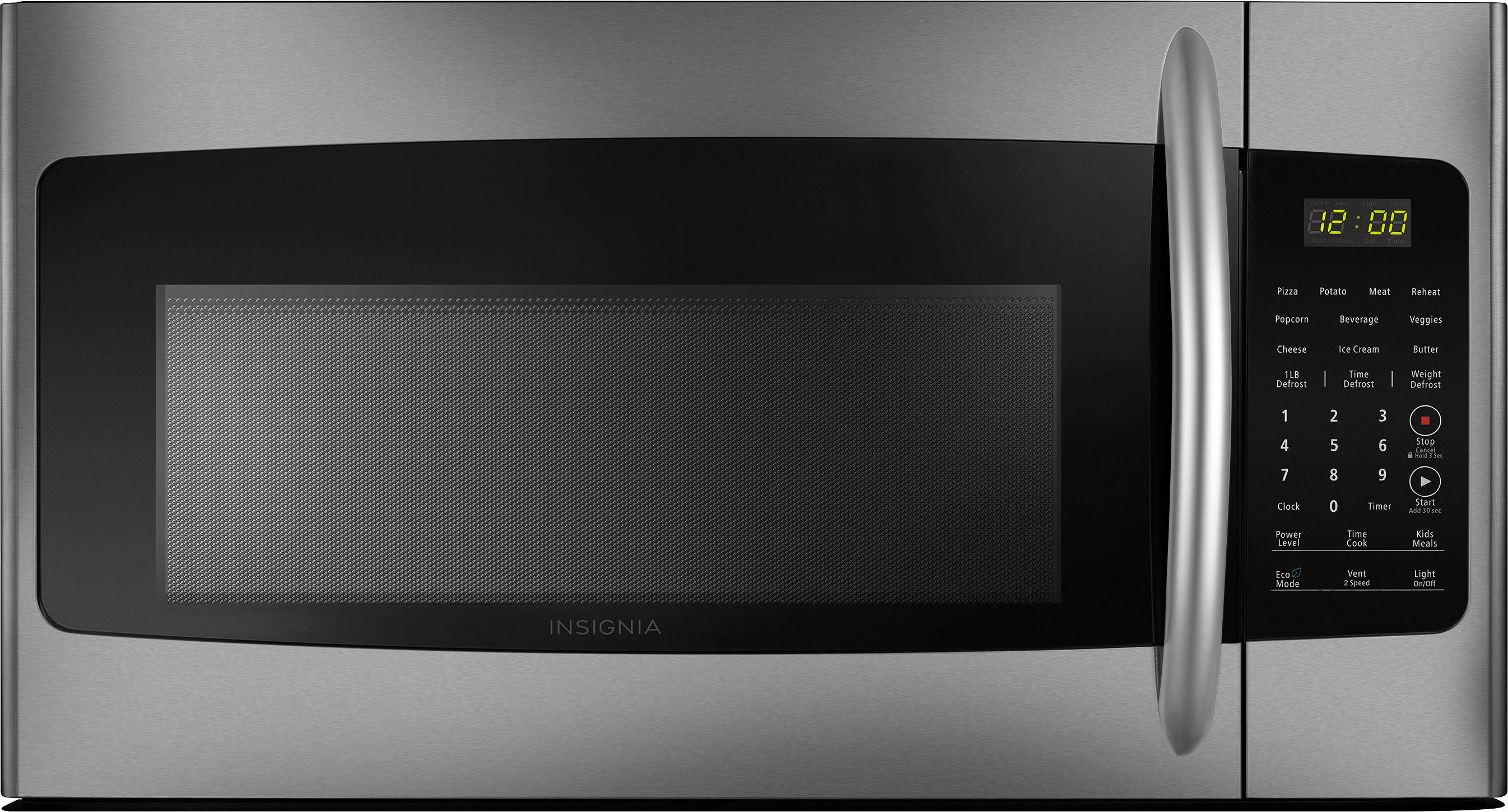 Insignia - 0.7 Cu. ft. Compact Microwave - Black