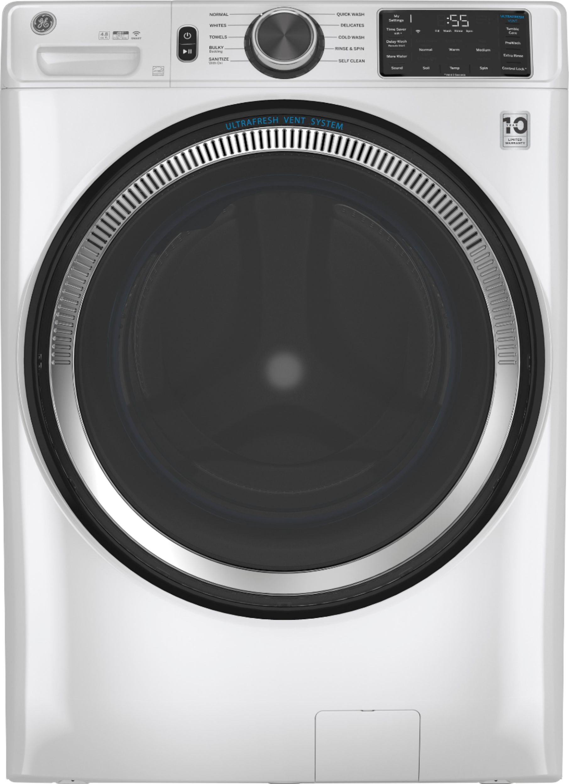 GE 7.4 cu. ft. Top Load Gas Dryer with Sensor Dry White on White