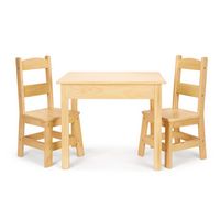 Wooden Table &amp; Chairs - Natural