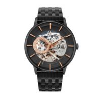 ARTURO - Men%27s Giorgio Milano Stainless Steel Black Tone Watch with Bracelet