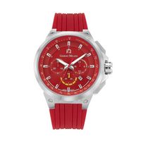 Antonio - Men%27S Giorgio Milano Stainless Steel With Red Dial And Red Silicon Strap