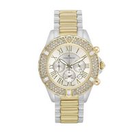 Paulina- Women%27S Giorgio Milano Stainless Steel Two-Tone With Swarovski Bezel