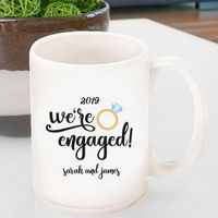 Personalized Coffee Mug- We%27re Engaged