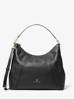 Michael Kors Sienna Large Pebbled Leather Shoulder Bag - Black