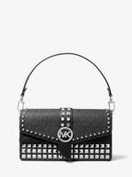 Michael Kors Greenwich Medium Studded Logo Shoulder Bag