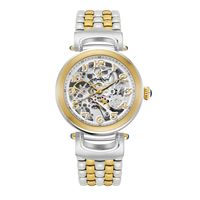 Gildo Metal- 226 -Skeleton Women%27S Giorgio Milano Round Stainless Steel Two Tone Ip Gold