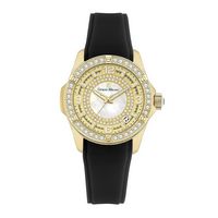 Eve-241 Women%27S Giorgio Milano Ip Gold Stainless Steel Woman Watch With Black Strap