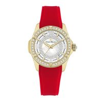 Eve-241 Women%27S Giorgio Milano Ip Gold Two Tone Stainless Steel  With Red Strap